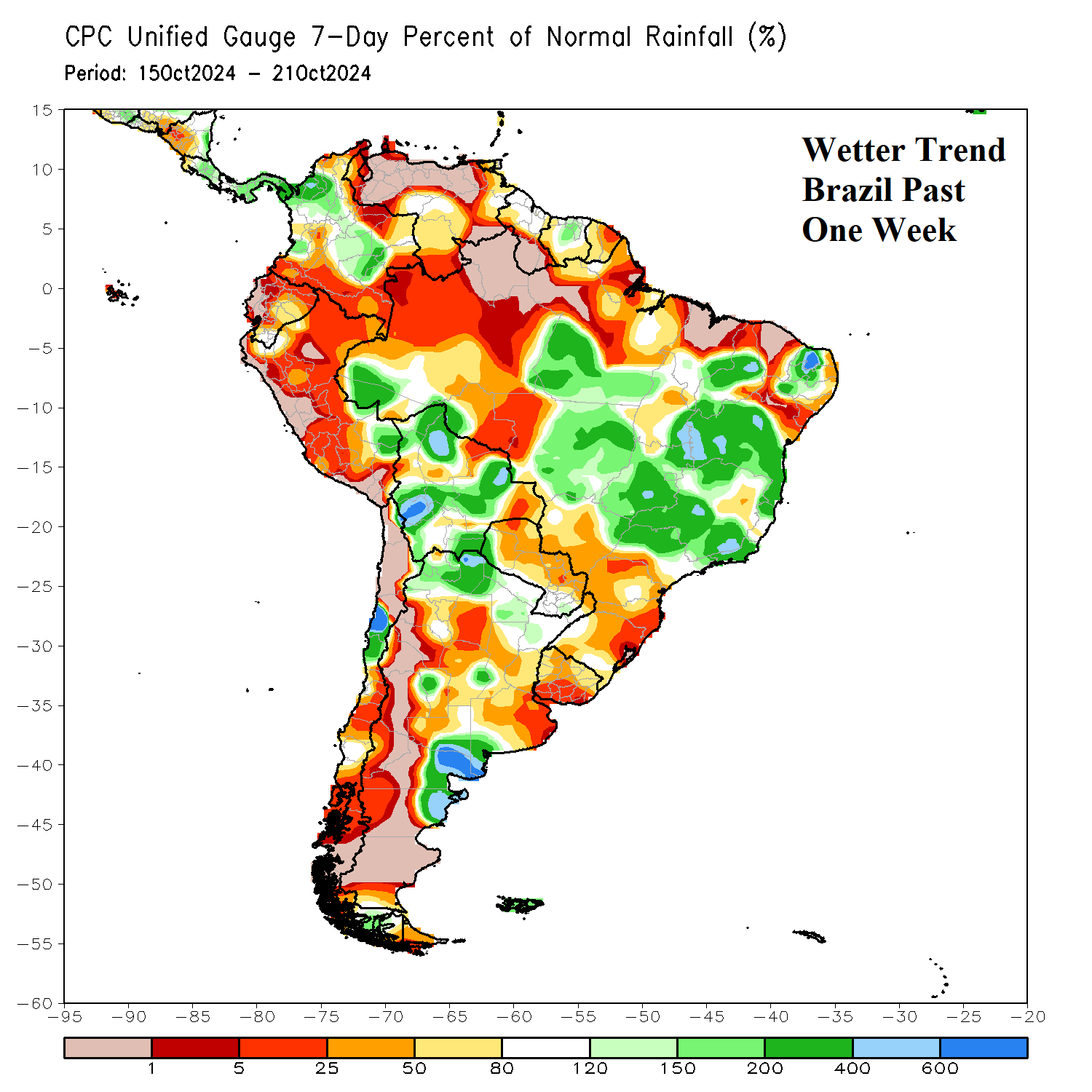 Brazil Wet Pattern Lasts Through First Third of November - Climate ...