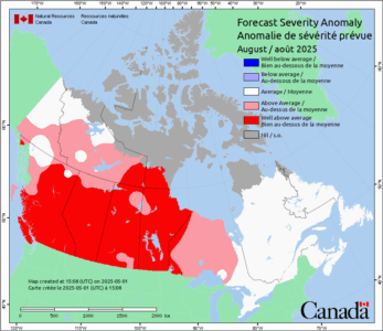 A map of canada with red and white colors AI-generated content may be incorrect.