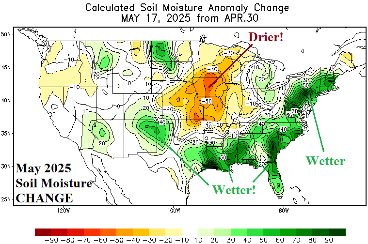 A map of soil moisture AI-generated content may be incorrect.