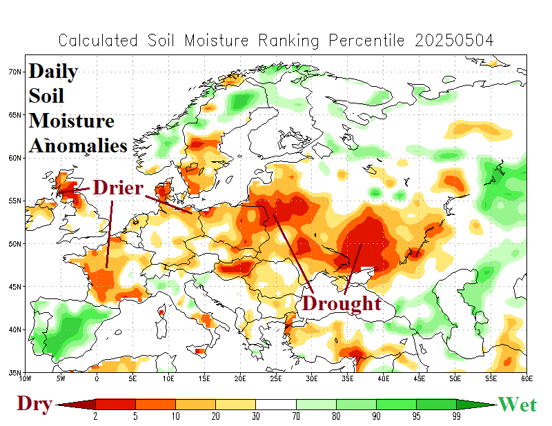 A map of soil moisture AI-generated content may be incorrect.