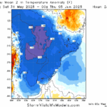 A map of the weather AI-generated content may be incorrect.