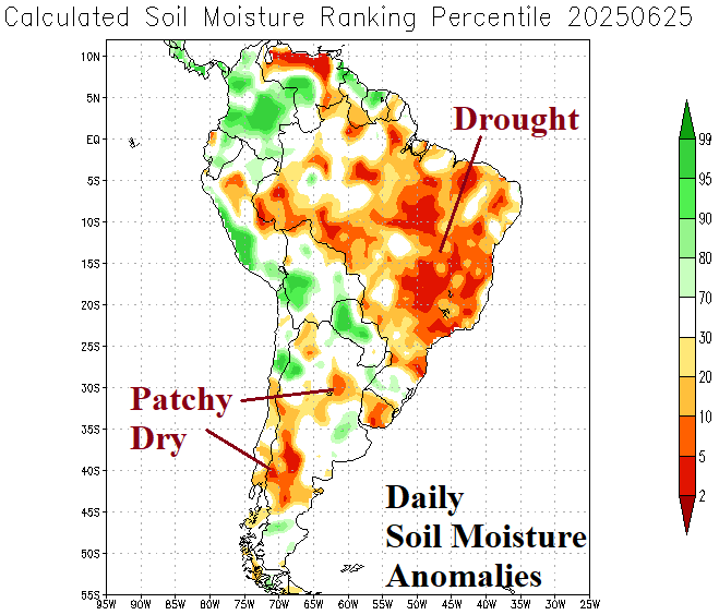 A map of soil moisture AI-generated content may be incorrect.