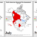 A map of the north american fire assessment AI-generated content may be incorrect.