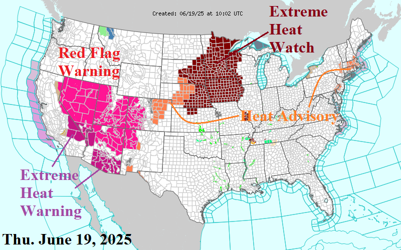 A map of the united states with different colored areas AI-generated content may be incorrect.