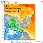 A map of the weather AI-generated content may be incorrect.