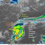 A map of a storm AI-generated content may be incorrect.