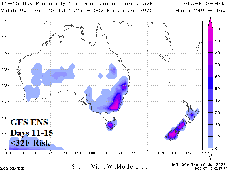 A map of australia with blue and purple spots AI-generated content may be incorrect.