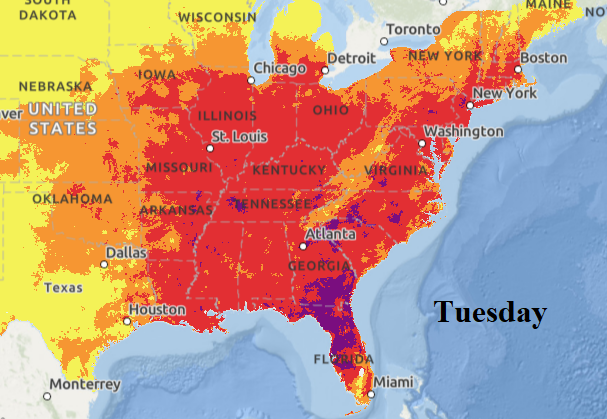 A map of the united states AI-generated content may be incorrect.