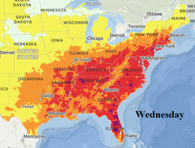 A map of the united states AI-generated content may be incorrect.