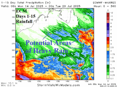 A map of weather forecast AI-generated content may be incorrect.