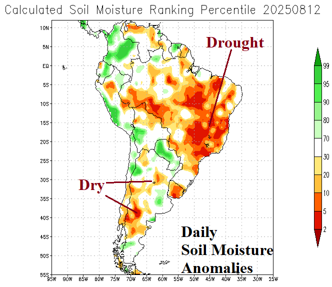 A map of soil moisture AI-generated content may be incorrect.