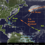 A map of the world with different weather conditions AI-generated content may be incorrect.