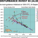 A map of a hurricane AI-generated content may be incorrect.