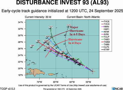 A map of a hurricane AI-generated content may be incorrect.