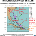 A map of a hurricane AI-generated content may be incorrect.