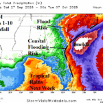A map of a storm AI-generated content may be incorrect.