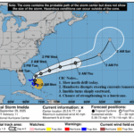A map of a storm AI-generated content may be incorrect.