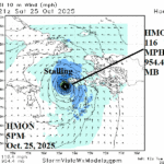A map of a hurricane AI-generated content may be incorrect.