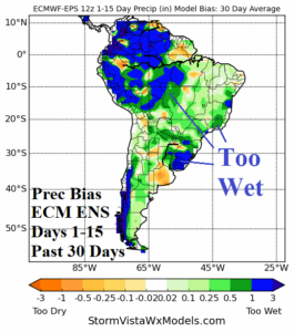 A map of south america with different colored areas AI-generated content may be incorrect.