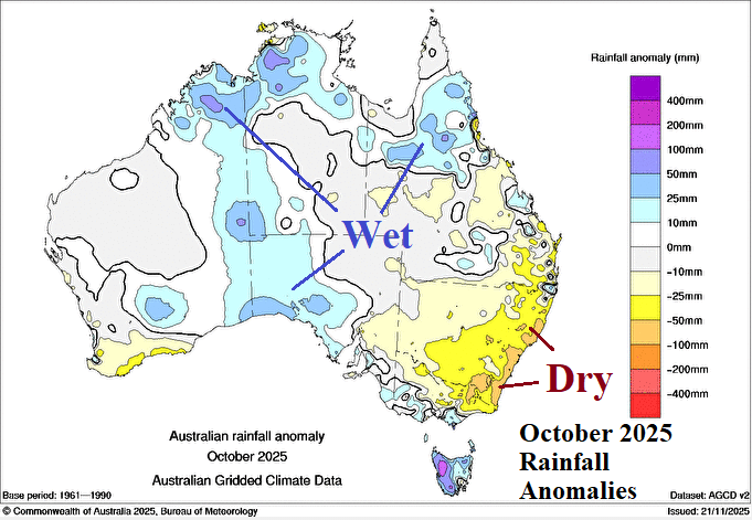 A map of australia showing different weather conditions AI-generated content may be incorrect.