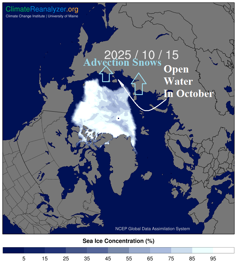 A map of the north pole AI-generated content may be incorrect.