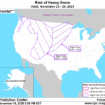 A map of the united states with different weather conditions AI-generated content may be incorrect.