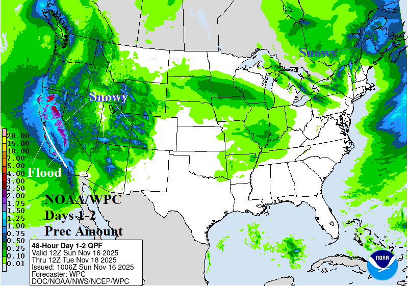 A map of the united states with green and white weather AI-generated content may be incorrect.