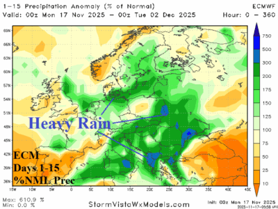 A map of weather forecast AI-generated content may be incorrect.