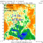 A map of a storm AI-generated content may be incorrect.