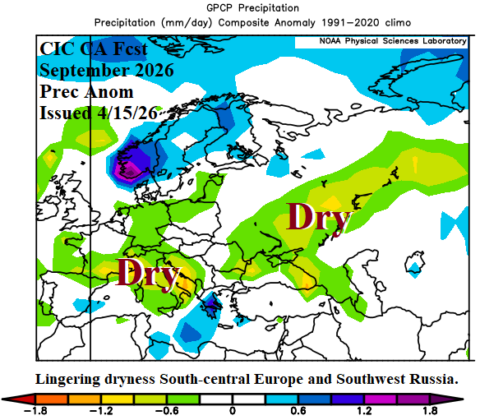 Major Drought for Europe During Summer 2026 - Climate Impact Company